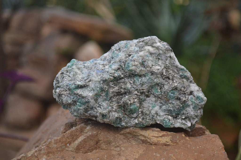 Natural Rare Emerald Mica In Matrix Cobbed Specimens x 6 From Mutoko, Zimbabwe - Toprock Gemstones and Minerals 
