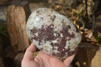 Polished Rubellite Pink Tourmaline Matrix Standing Free Forms x 2 From Namibia - Toprock Gemstones and Minerals 