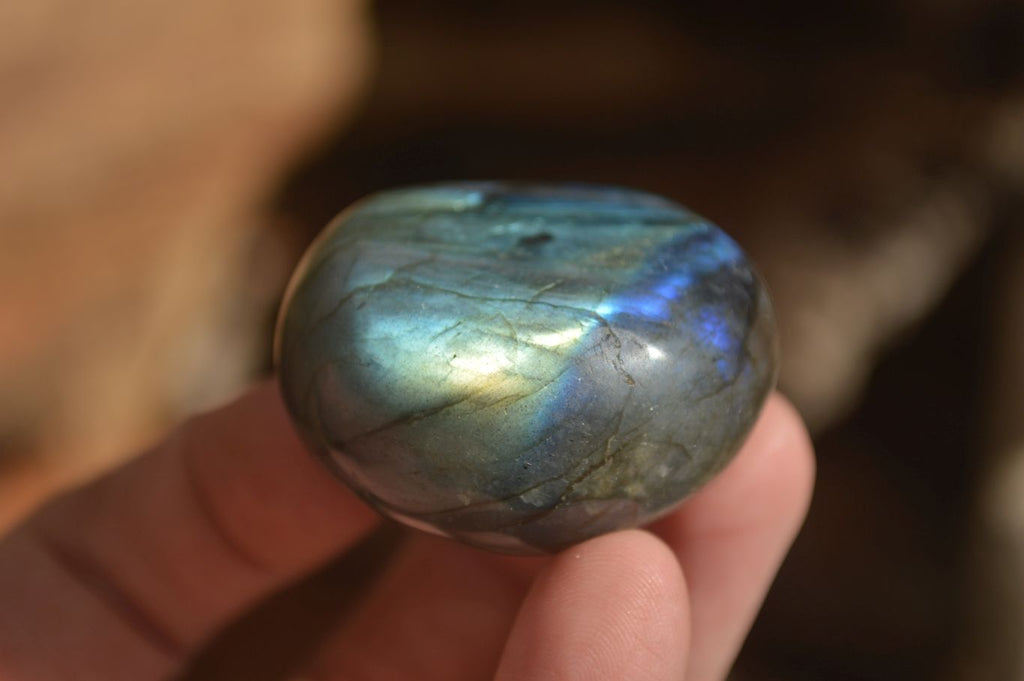 Polished Labradorite Galets (Palm Stones)  - Sold per 1 kg - From Tulear, Madagascar - Toprock Gemstones and Minerals 