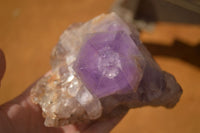Natural Jacaranda Amethyst Clusters x 2 From Zambia - Toprock Gemstones and Minerals 