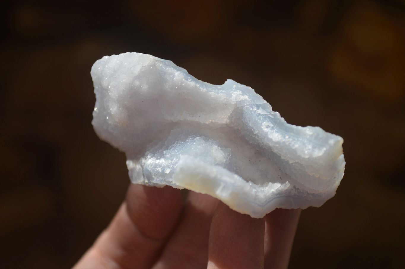 Natural Etched Blue Chalcedony Specimens  x 35 From Nsanje, Malawi - Toprock Gemstones and Minerals 