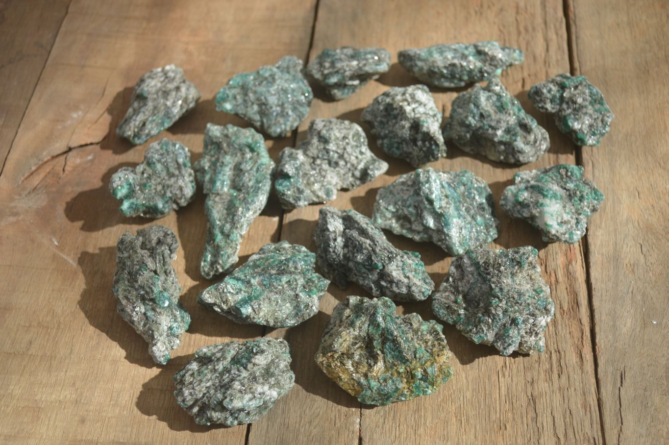 Natural Rare Emerald Mica In Matrix Cobbed Specimens x 20 From Mutoko, Zimbabwe - Toprock Gemstones and Minerals 
