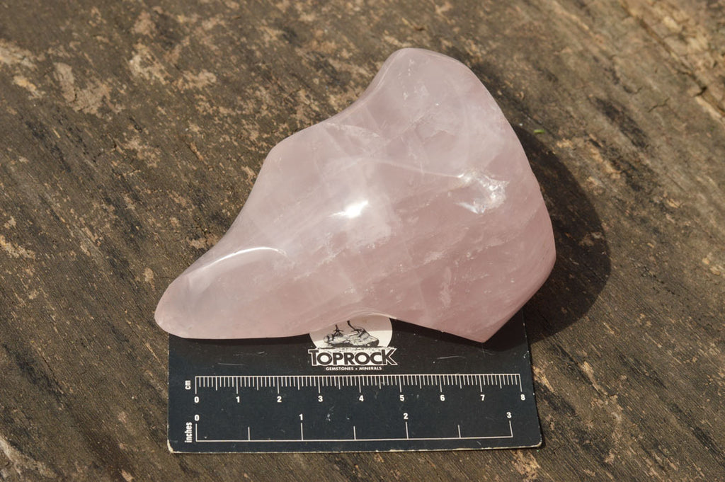 Polished Pink Rose Quartz Flames  x 4 From Ambatondrazaka, Madagascar - TopRock