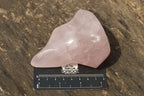Polished Pink Rose Quartz Flames  x 4 From Ambatondrazaka, Madagascar - TopRock