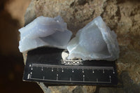 Natural Etched Blue Chalcedony Specimens  x 35 From Nsanje, Malawi - Toprock Gemstones and Minerals 