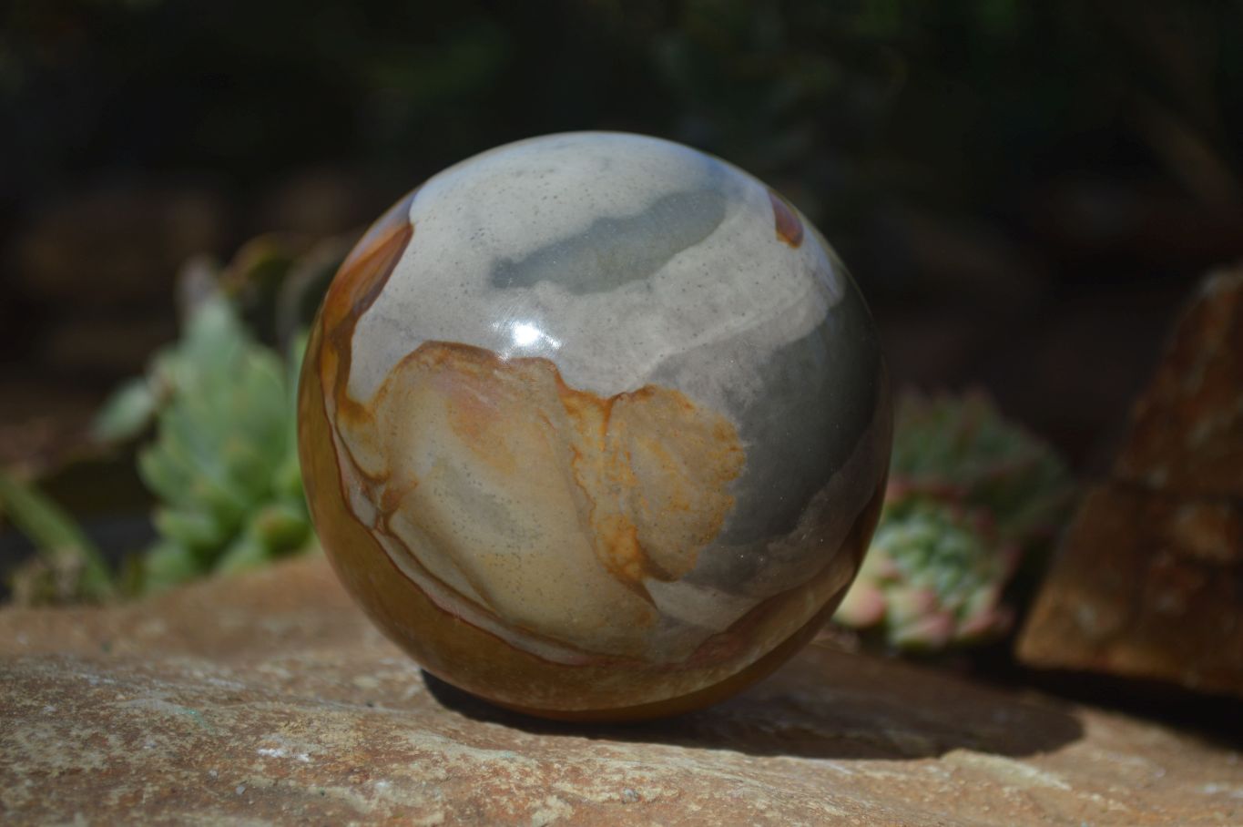 Polished Polychrome Jasper Sphere  x 1 From Madagascar - Toprock Gemstones and Minerals 