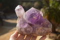 Natural Jacaranda Amethyst Clusters x 2 From Zambia - Toprock Gemstones and Minerals 