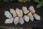 Natural Highly Selected Pineapple Candle Quartz Crystals  x 12 From Antsirabe, Madagascar - Toprock Gemstones and Minerals 