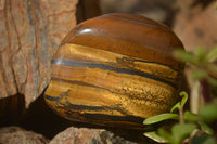 Polished Golden Tigers Eye Free Forms x 6 From Prieska, Northern Cape