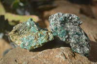 Natural Rare Emerald Mica In Matrix Cobbed Specimens x 20 From Mutoko, Zimbabwe - Toprock Gemstones and Minerals 