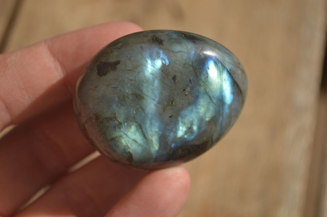 Polished Labradorite Galets (Palm Stones)  - Sold per 1 kg - From Tulear, Madagascar - Toprock Gemstones and Minerals 