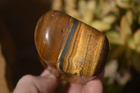Polished Golden Tigers Eye Free Forms x 6 From Prieska, Northern Cape
