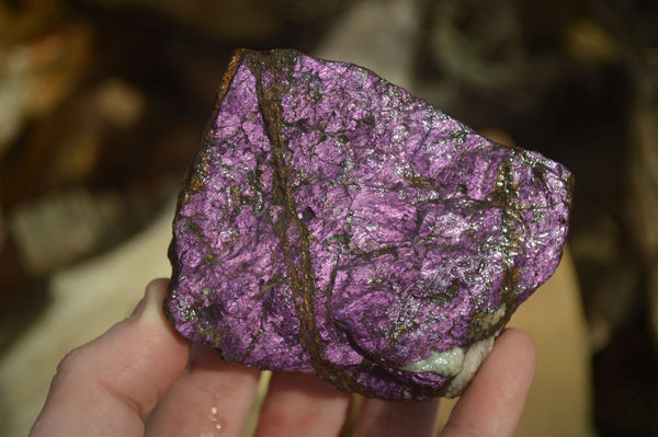 Natural Metallic Purpurite Cobbed Specimens x 3 From Erongo, Namibia - Toprock Gemstones and Minerals 