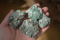 Natural Rare Emerald Mica In Matrix Cobbed Specimens x 20 From Mutoko, Zimbabwe - Toprock Gemstones and Minerals 