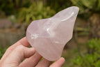 Polished Pink Rose Quartz Flames  x 4 From Ambatondrazaka, Madagascar - TopRock
