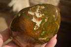 Polished  Green Opal Standing Free Forms  x 2 From Antsirabe, Madagascar - Toprock Gemstones and Minerals 