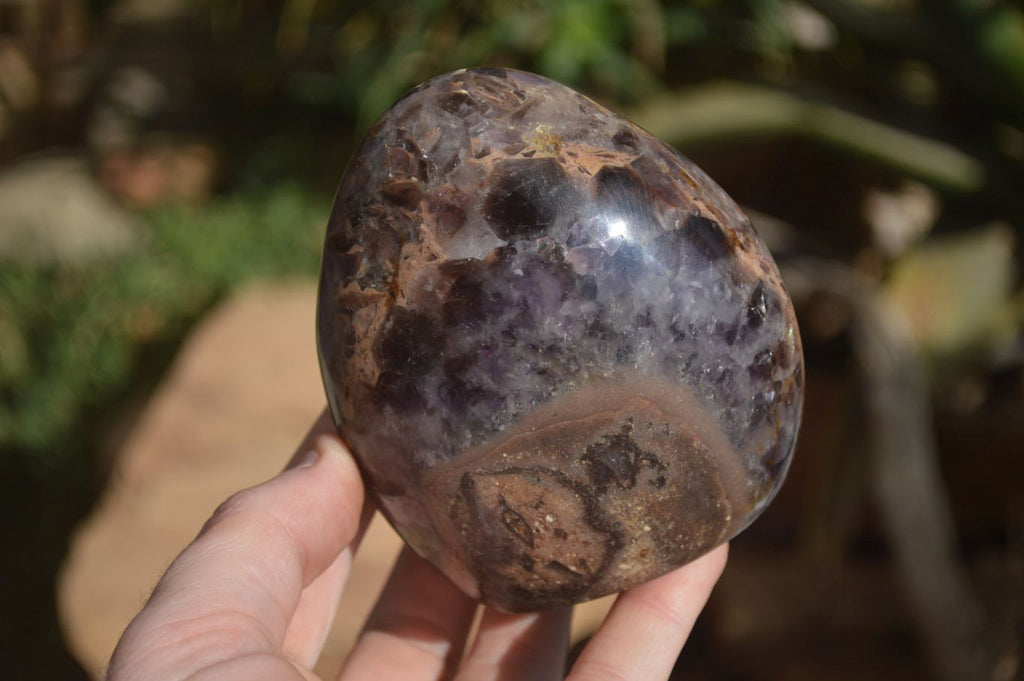 Polished Amethyst Standing Free Forms x 3 From Madagascar - Toprock Gemstones and Minerals 