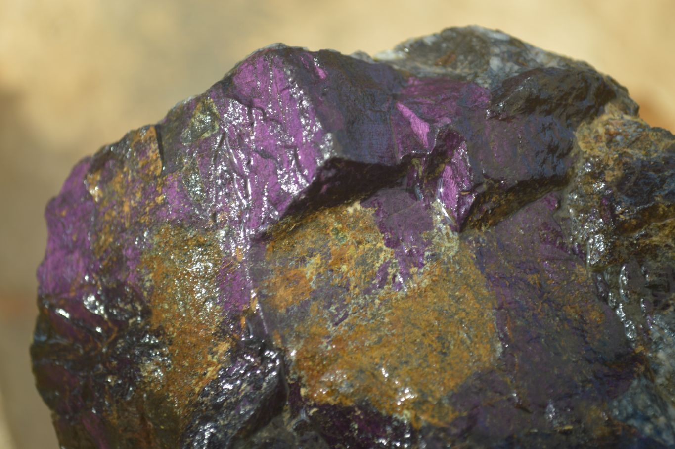 Natural Metallic Purpurite Cobbed Specimens x 3 From Erongo, Namibia - Toprock Gemstones and Minerals 
