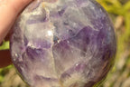 Polished Dream Flower Amethyst Spheres x 2 From Madagascar - TopRock
