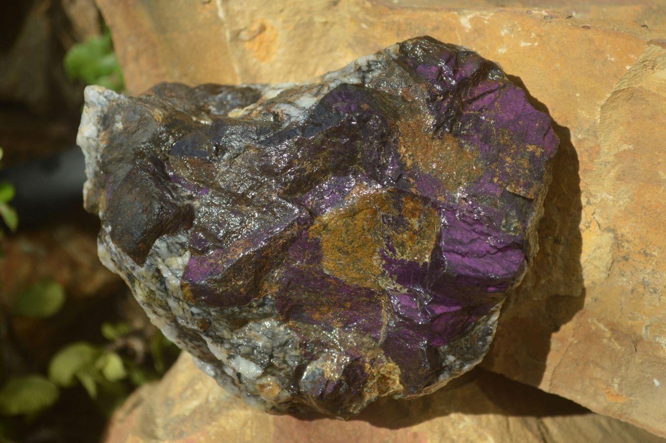 Natural Metallic Purpurite Cobbed Specimens x 3 From Erongo, Namibia - Toprock Gemstones and Minerals 