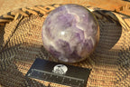 Polished Dream Flower Amethyst Spheres x 2 From Madagascar - TopRock