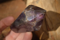 Polished Dark Purple Amethyst Points x 6 From Zambia - Toprock Gemstones and Minerals 