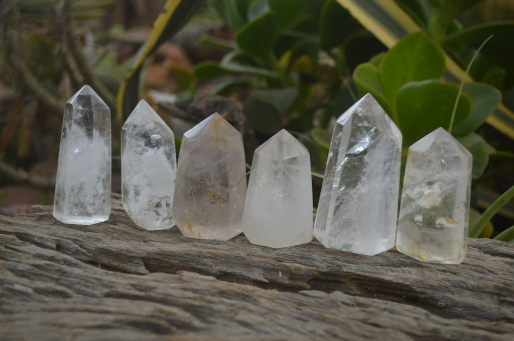Polished Gorgeous Selection Of Clear Quartz Points x 12 From Madagascar - Toprock Gemstones and Minerals 