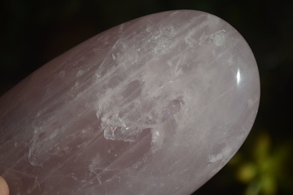 Polished Pink Rose Quartz Standing Free Forms x 2 From Antsirabe, Madagascar - Toprock Gemstones and Minerals 