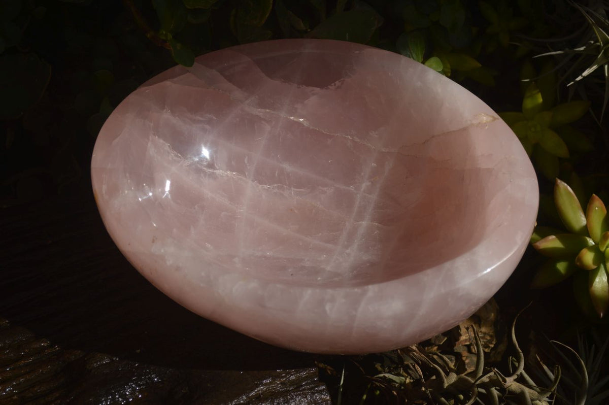 Polished Pink Rose Quartz Bowl x 1 From Ambatondrazaka, Madagascar - Toprock Gemstones and Minerals 