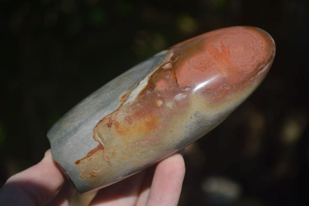 Polished Polychrome / Picasso Jasper Standing Free Forms  x 3 From Mahajanga, Madagascar - Toprock Gemstones and Minerals 