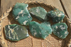 Polished On One Side Emerald Mtorolite Plates x 6 From Mutorashanga, Zimbabwe - Toprock Gemstones and Minerals 