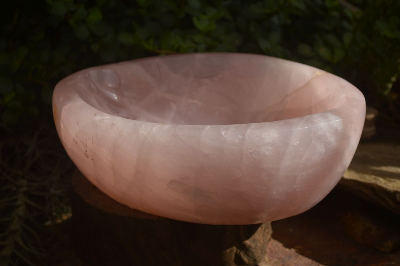 Polished Pink Rose Quartz Bowl x 1 From Ambatondrazaka, Madagascar - Toprock Gemstones and Minerals 