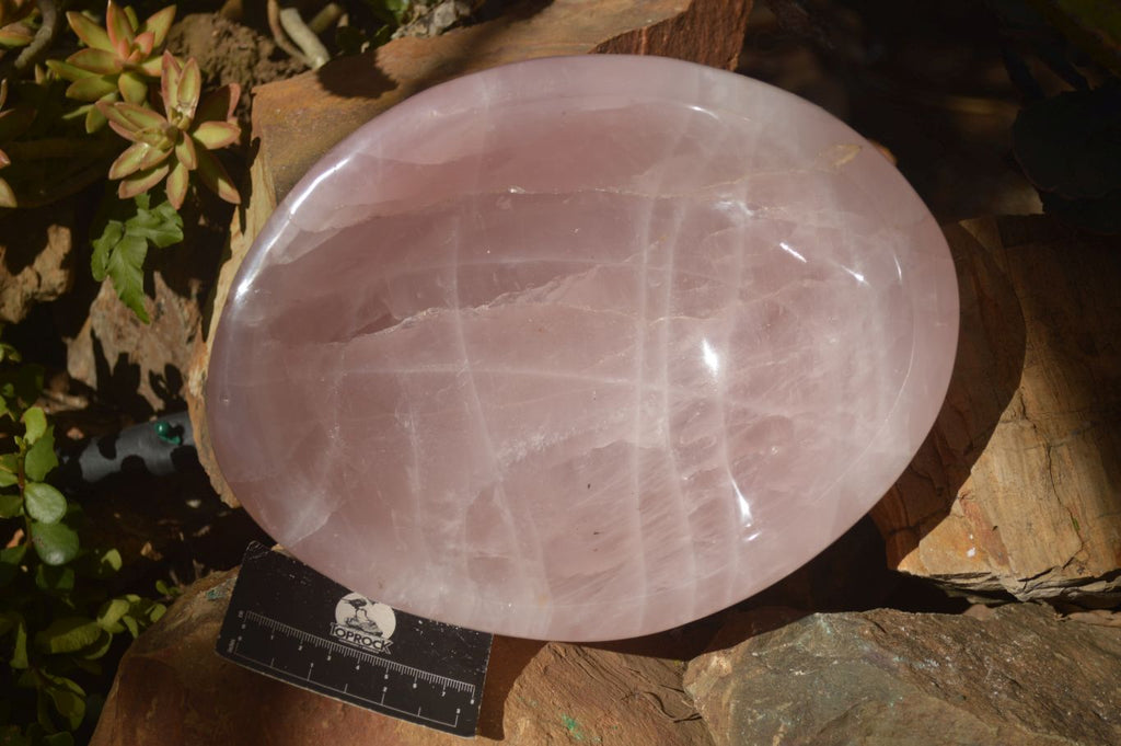 Polished Pink Rose Quartz Bowl x 1 From Ambatondrazaka, Madagascar - Toprock Gemstones and Minerals 