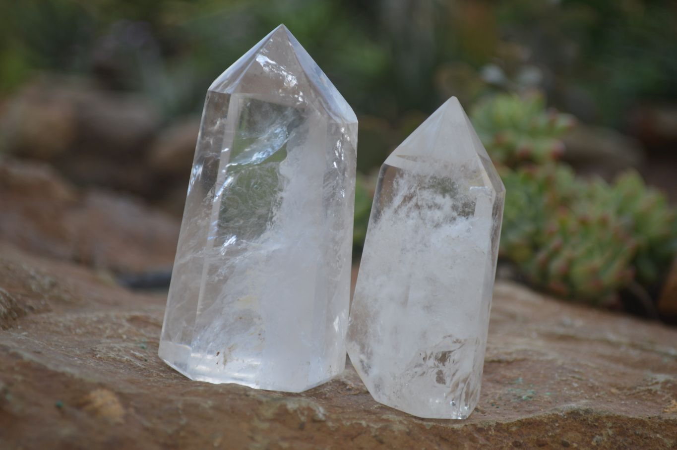 Polished Gorgeous Selection Of Clear Quartz Points x 12 From Madagascar - Toprock Gemstones and Minerals 