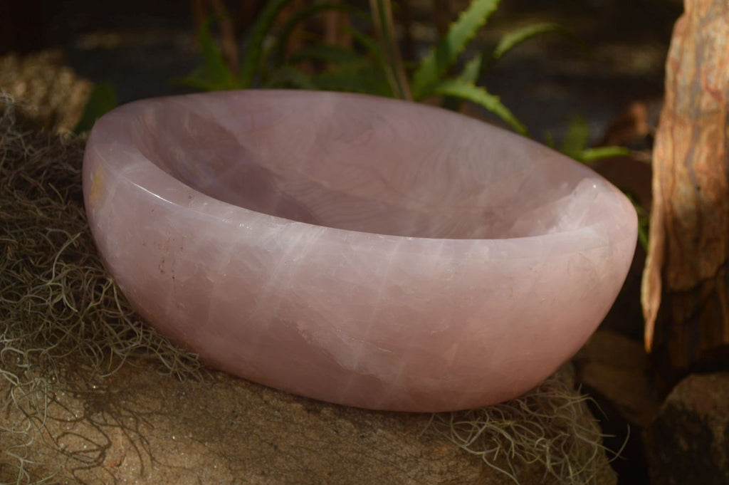 Polished Pink Rose Quartz Bowl x 1 From Ambatondrazaka, Madagascar - Toprock Gemstones and Minerals 