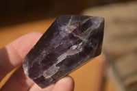 Polished Dark Purple Amethyst Points x 6 From Zambia - Toprock Gemstones and Minerals 