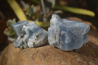 Natural New Sky Blue Calcite Specimens  x 35 From Spitzkop, Namibia - Toprock Gemstones and Minerals 