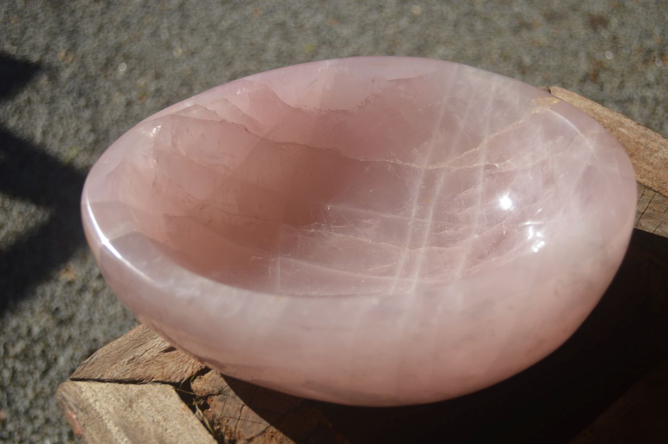 Polished Pink Rose Quartz Bowl x 1 From Ambatondrazaka, Madagascar - Toprock Gemstones and Minerals 