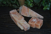 Natural New Sunset Orange Calcite Specimens  x 3 From Spitzkop, Namibia - Toprock Gemstones and Minerals 