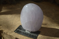 Polished Blue Girasol Rose Quartz Standing Free Forms x 2 From Madagascar - Toprock Gemstones and Minerals 