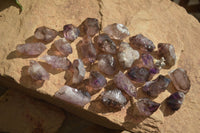 Natural Smokey Window Amethyst Crystals  x 35 From Chiredzi, Zimbabwe - Toprock Gemstones and Minerals 