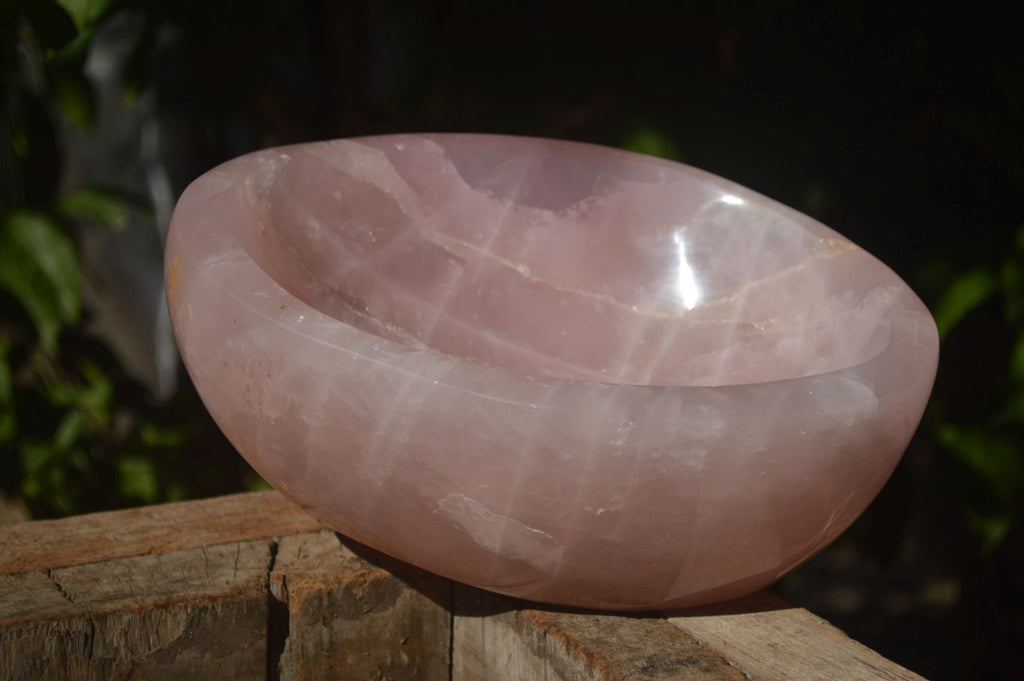 Polished Pink Rose Quartz Bowl x 1 From Ambatondrazaka, Madagascar - Toprock Gemstones and Minerals 