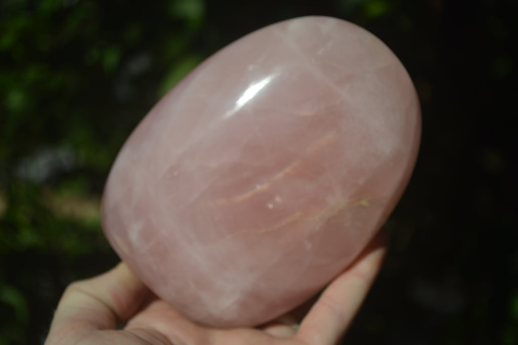 Polished Pink Rose Quartz Standing Free Forms x 2 From Antsirabe, Madagascar - Toprock Gemstones and Minerals 