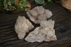 Natural Smokey Quartz Clusters x 3 From Luena, Congo - Toprock Gemstones and Minerals 