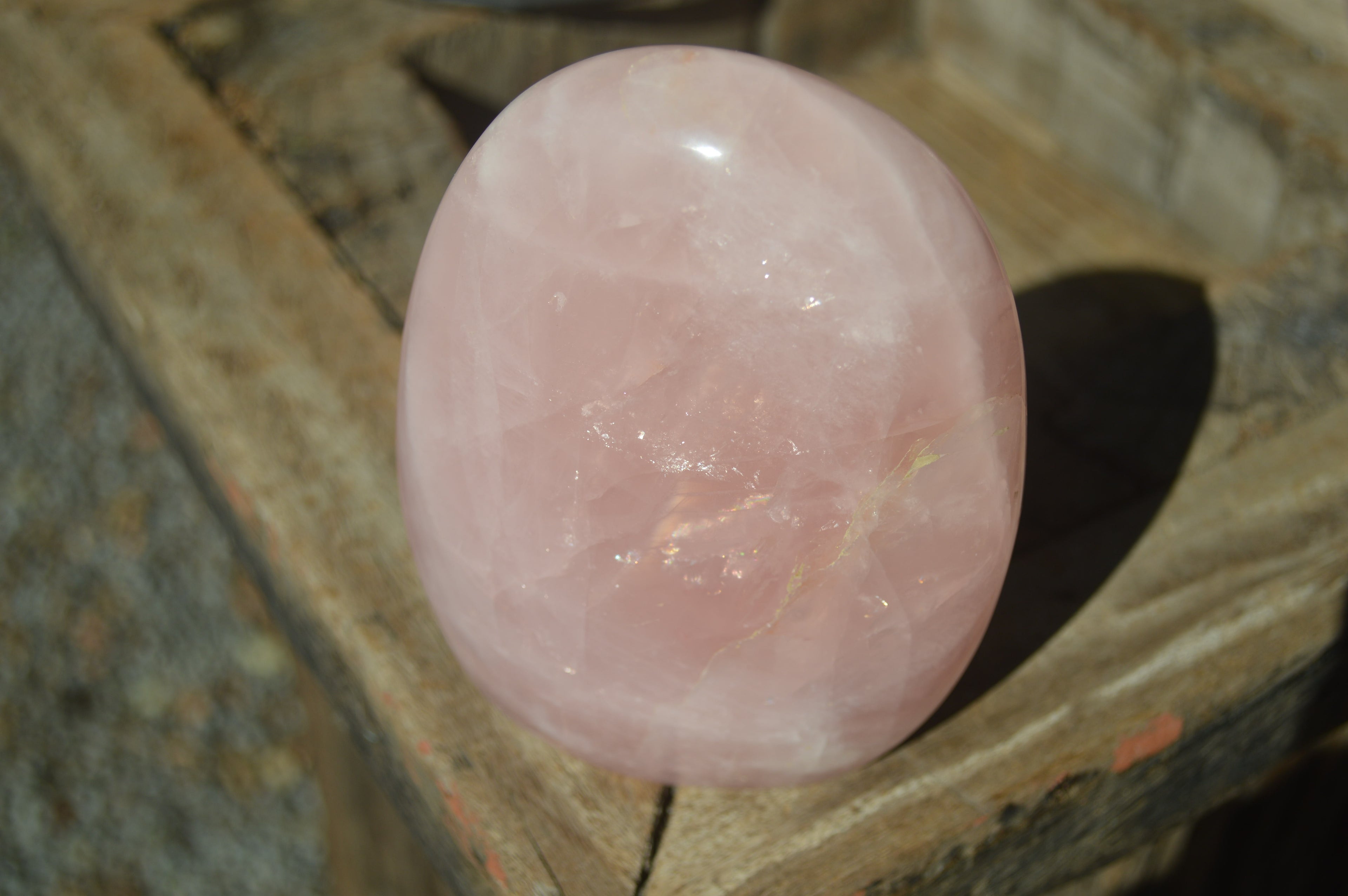 Polished Pink Rose Quartz Standing Free Forms x 2 From Antsirabe, Madagascar - Toprock Gemstones and Minerals 