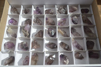 Natural Small Amethyst Window Quartz Crystals  x 35 From Chiredzi, Zimbabwe - Toprock Gemstones and Minerals 