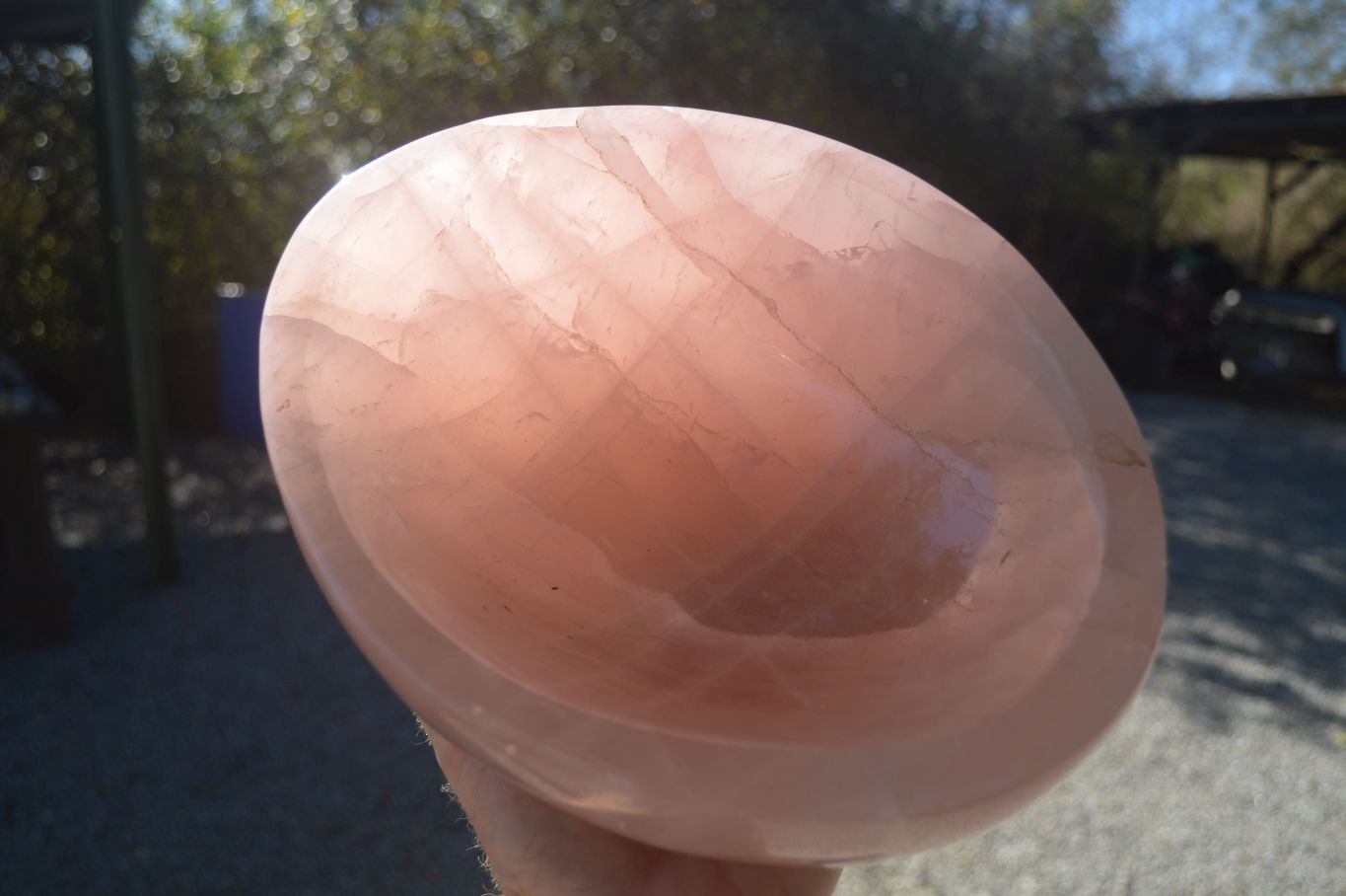 Polished Pink Rose Quartz Bowl x 1 From Ambatondrazaka, Madagascar - Toprock Gemstones and Minerals 