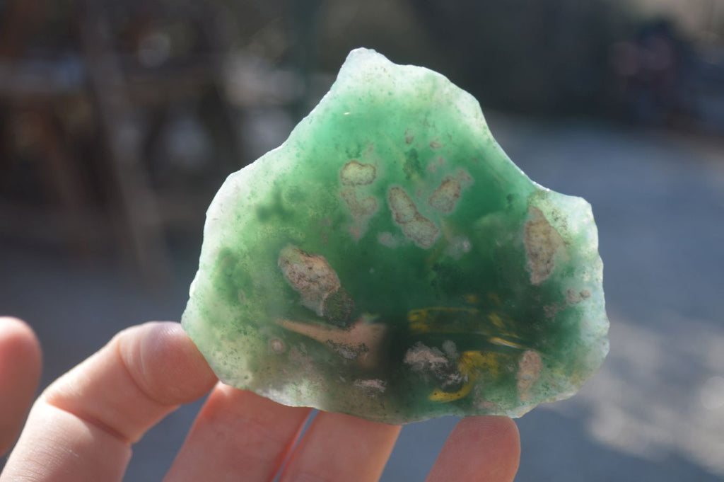 Polished On One Side Emerald Mtorolite Plates x 6 From Mutorashanga, Zimbabwe - Toprock Gemstones and Minerals 