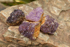 Natural Small Dark "Amethystos" Amethyst Clusters x 35 From Kwaggafontein, South Africa - TopRock