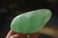 Polished  Green Fluorite Standing Free Forms  x 2 From Madagascar - Toprock Gemstones and Minerals 